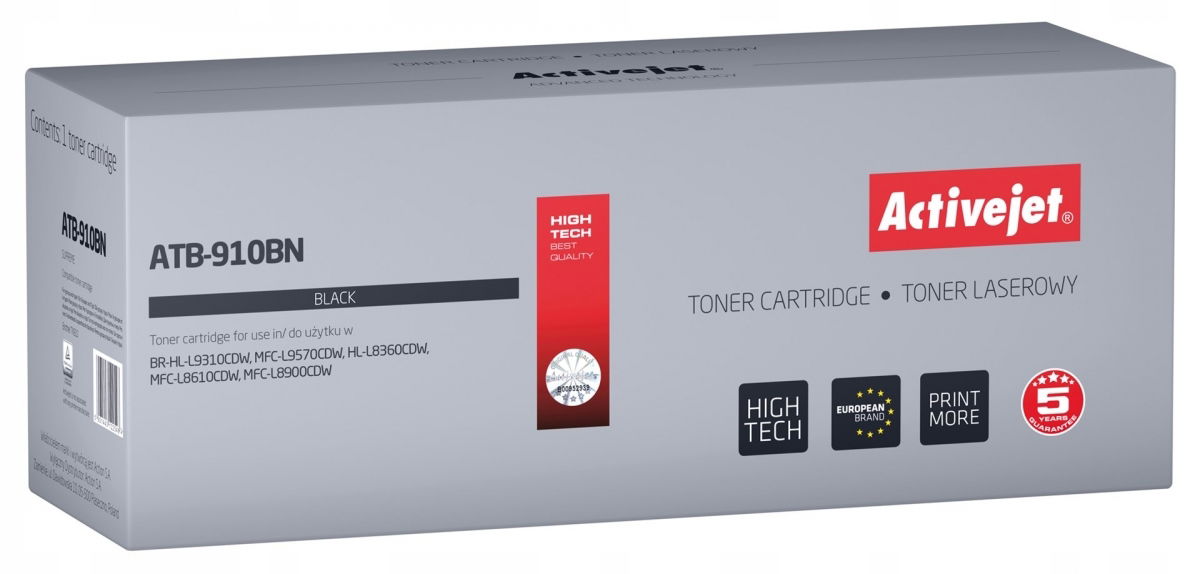 Activejet toner pre Brother TN-910BK nový ATB-910BN