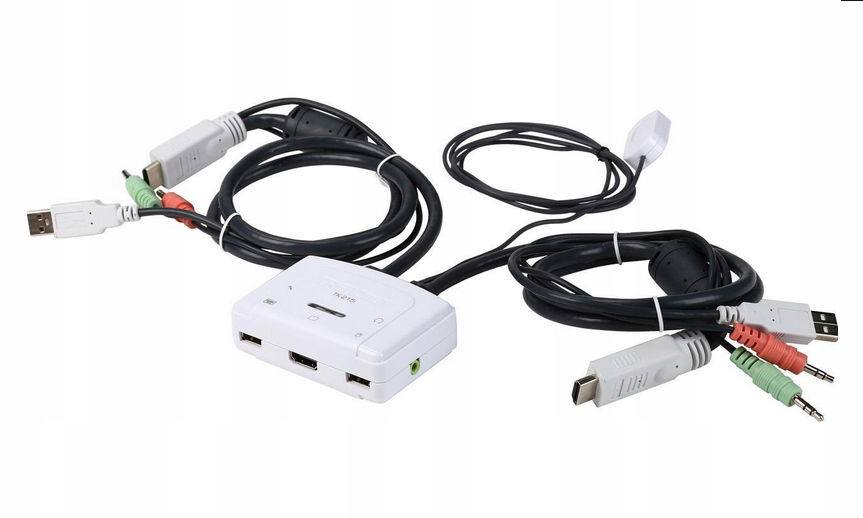 Adapter Kvm Trendnet 2xHDMI 3xUSB 5xAUDIO TK-215i