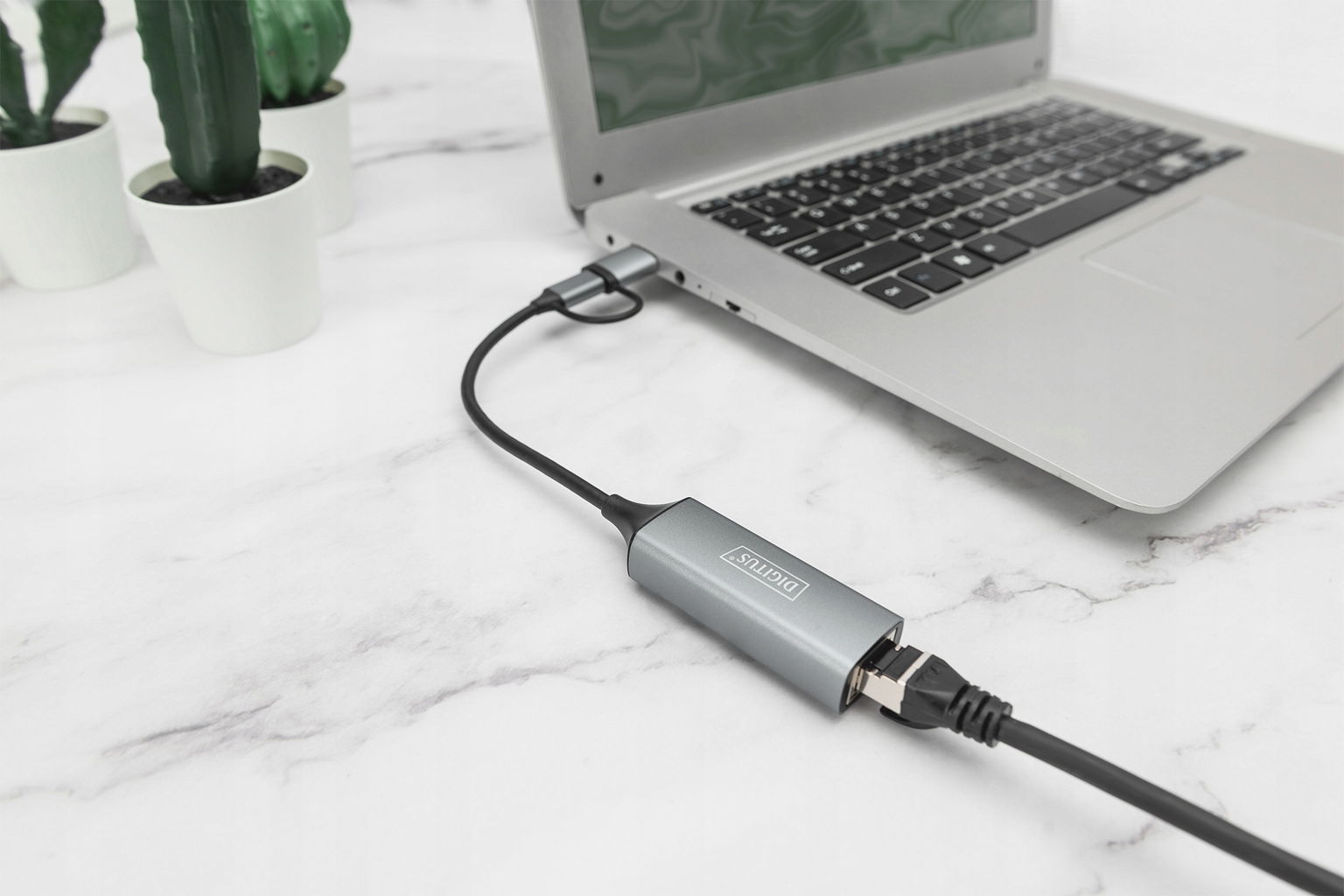 Adaptér USB3.0/USB-C 3.1 na 2.5G Ethernet, DN-3028, Digitus