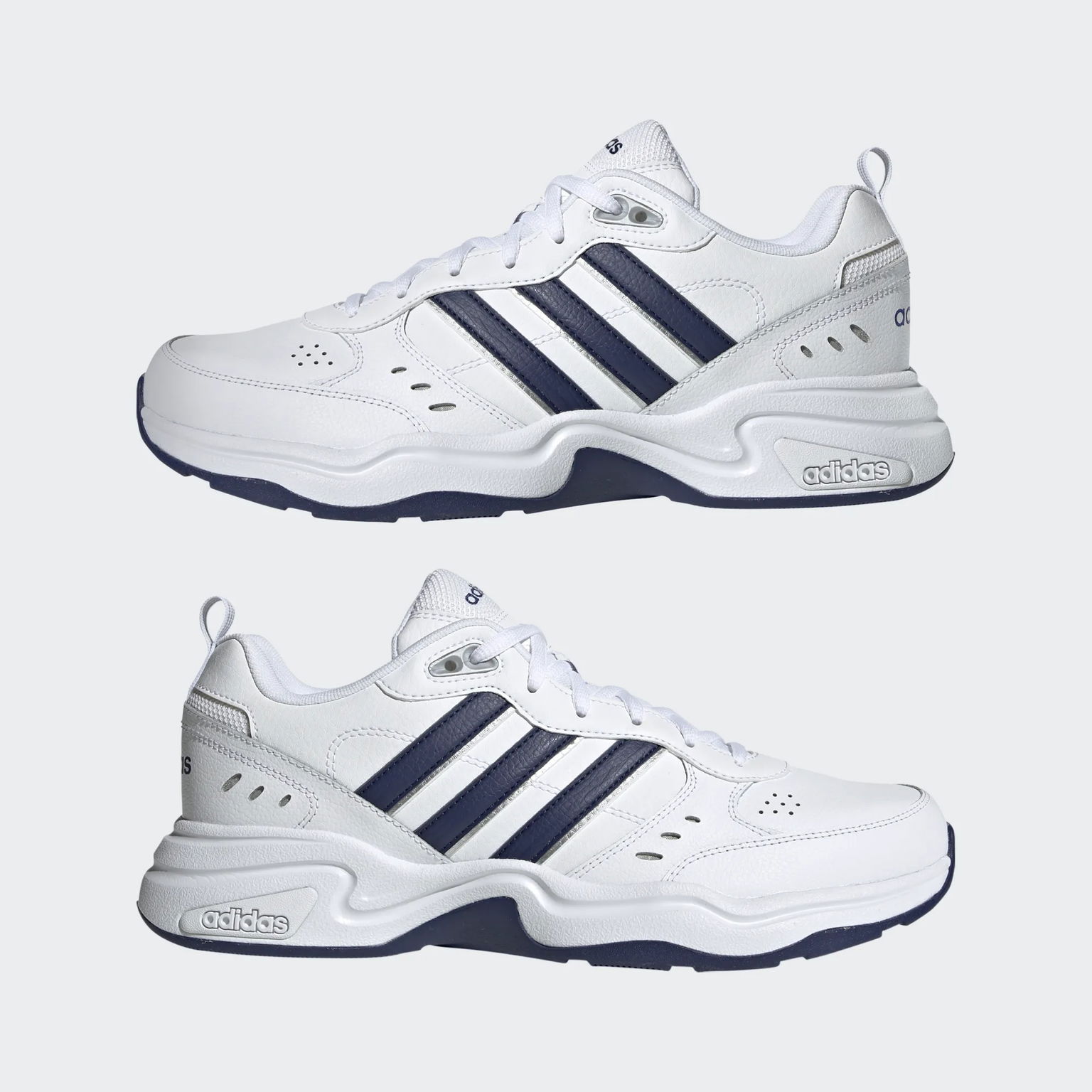 Adidas Pánske športové topánky Strutter Biela Prírodná koža EG2654 veľ. 49 1/3