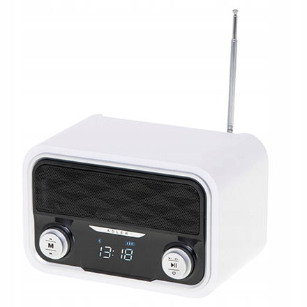 Adler Ad 1185 Bluetooth rádio Aux vstup Biely