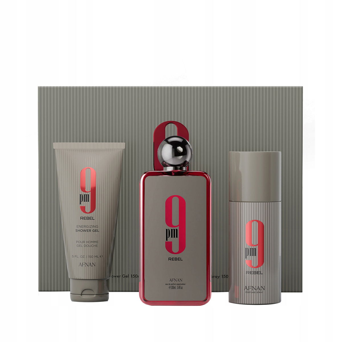 Afnan 9 pm Rebel Edp 100 ml Bodyspray 150 ml Sg 150 ml