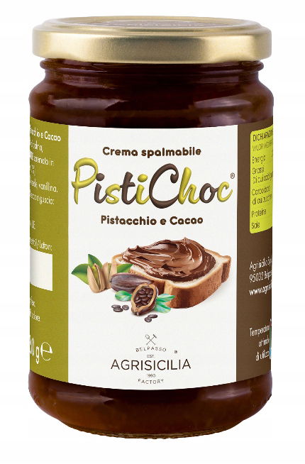 Agrisicilia Pistacchio E Cacao – krém s príchuťou pistácií a kakaa 360 g