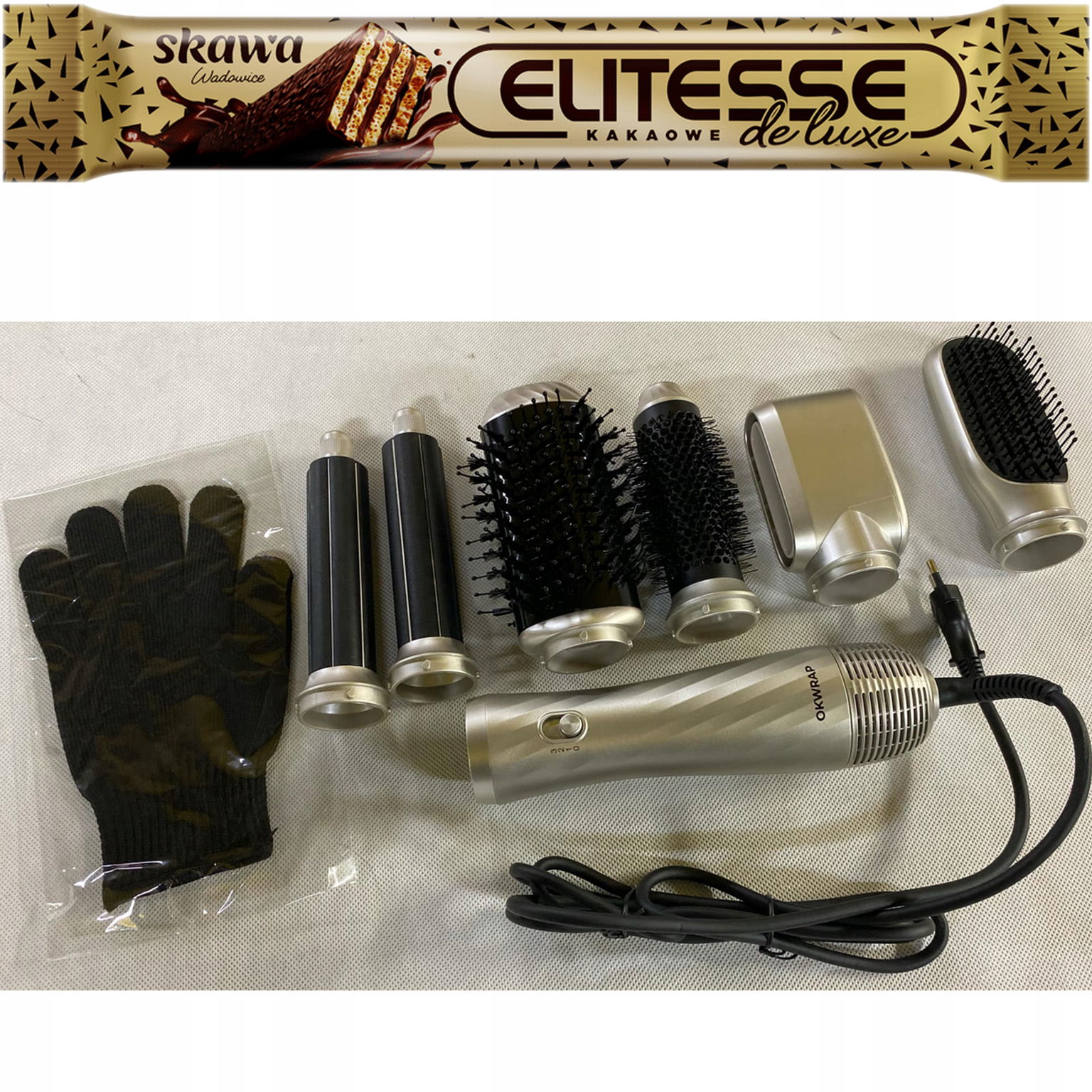 Air Styler 6v1 Okwrap Sušička Kulma Kefa žehlička WT-623 silv
