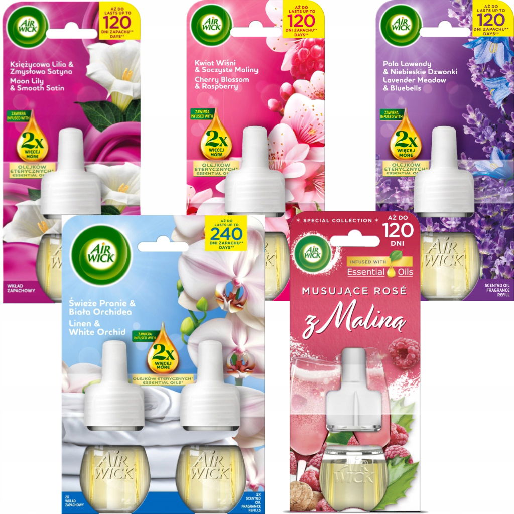 Air Wick Náplne Do Elektrického Osviežovača Vzduchu 6 X 19 ML Sada MIX