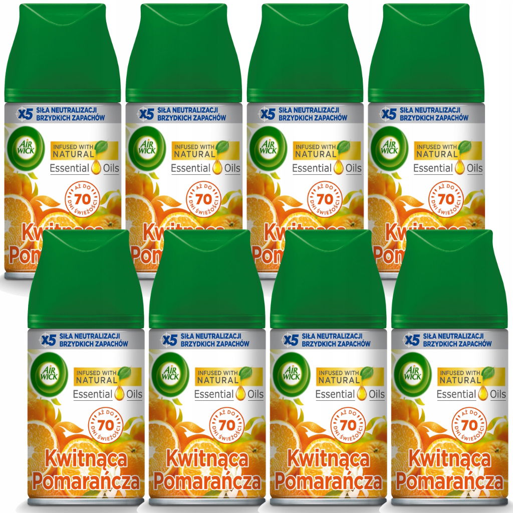 Air Wick Náplne Do Osviežovača Vzduchu Kvitnúci Pomaranč 8 X 250 ML
