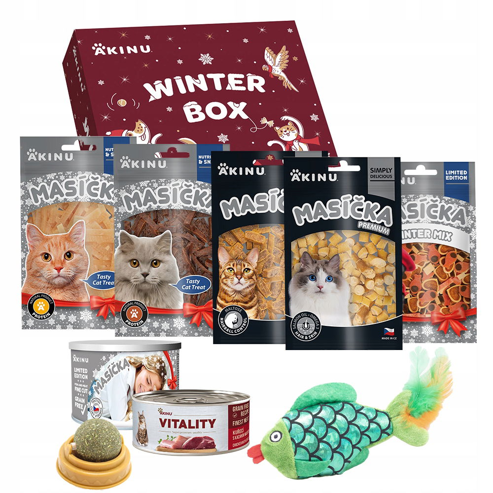Akinu Winter Box Mäsíčka Premium pre mačky
