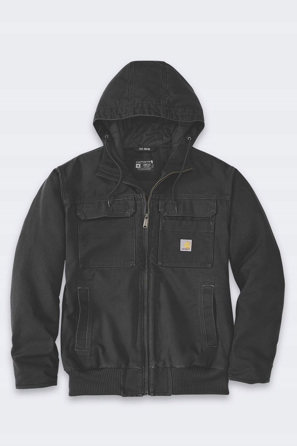 Aktívna bunda Carhartt Washed Duck Black