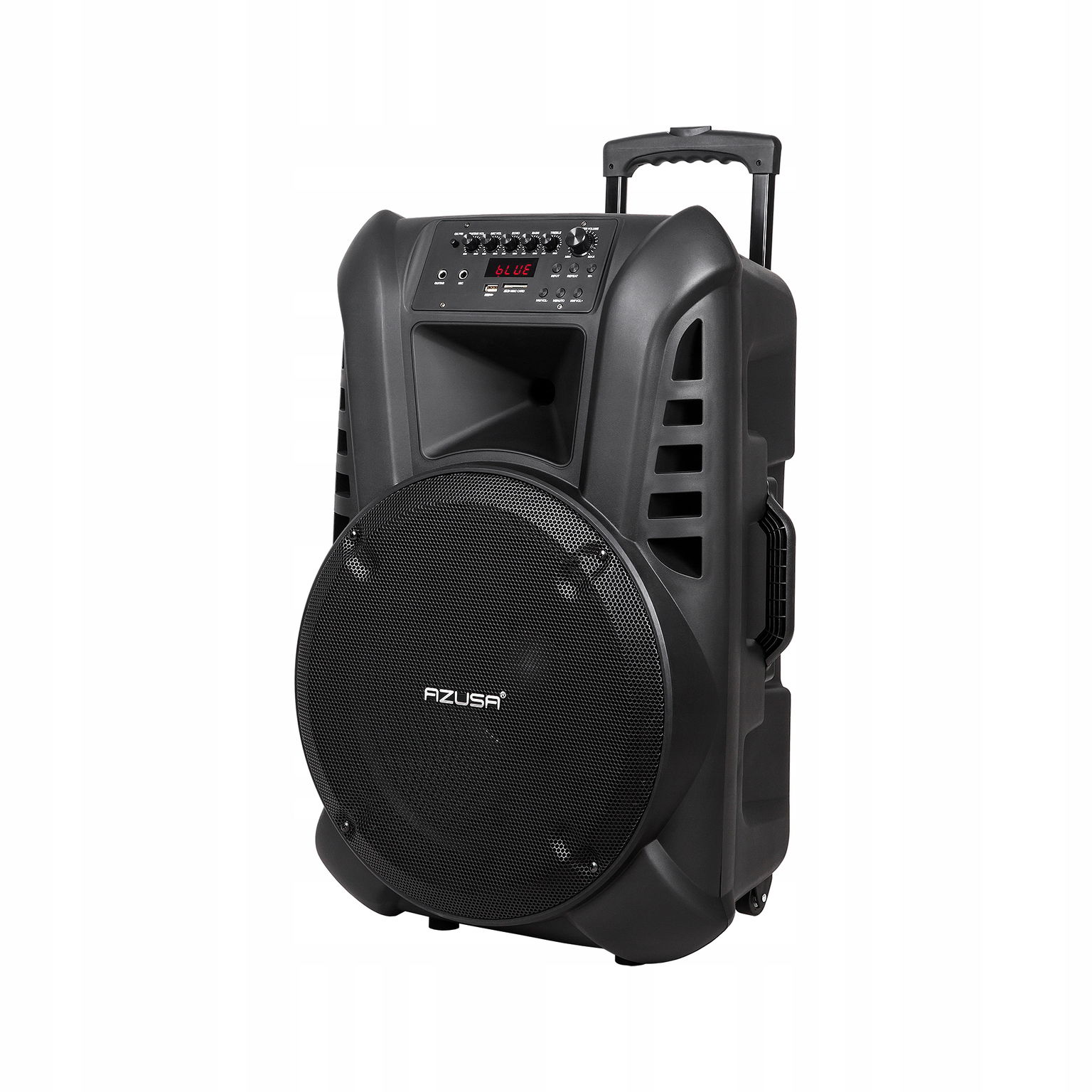 Aktívna karaoke gitara 120W Bt Sd Usb Fm Akumulátor 2x Mikrofon