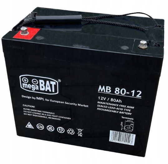Akumulátor Vrla MegaBat Agm 12V 80Ah Mb 80-12 General Purpose