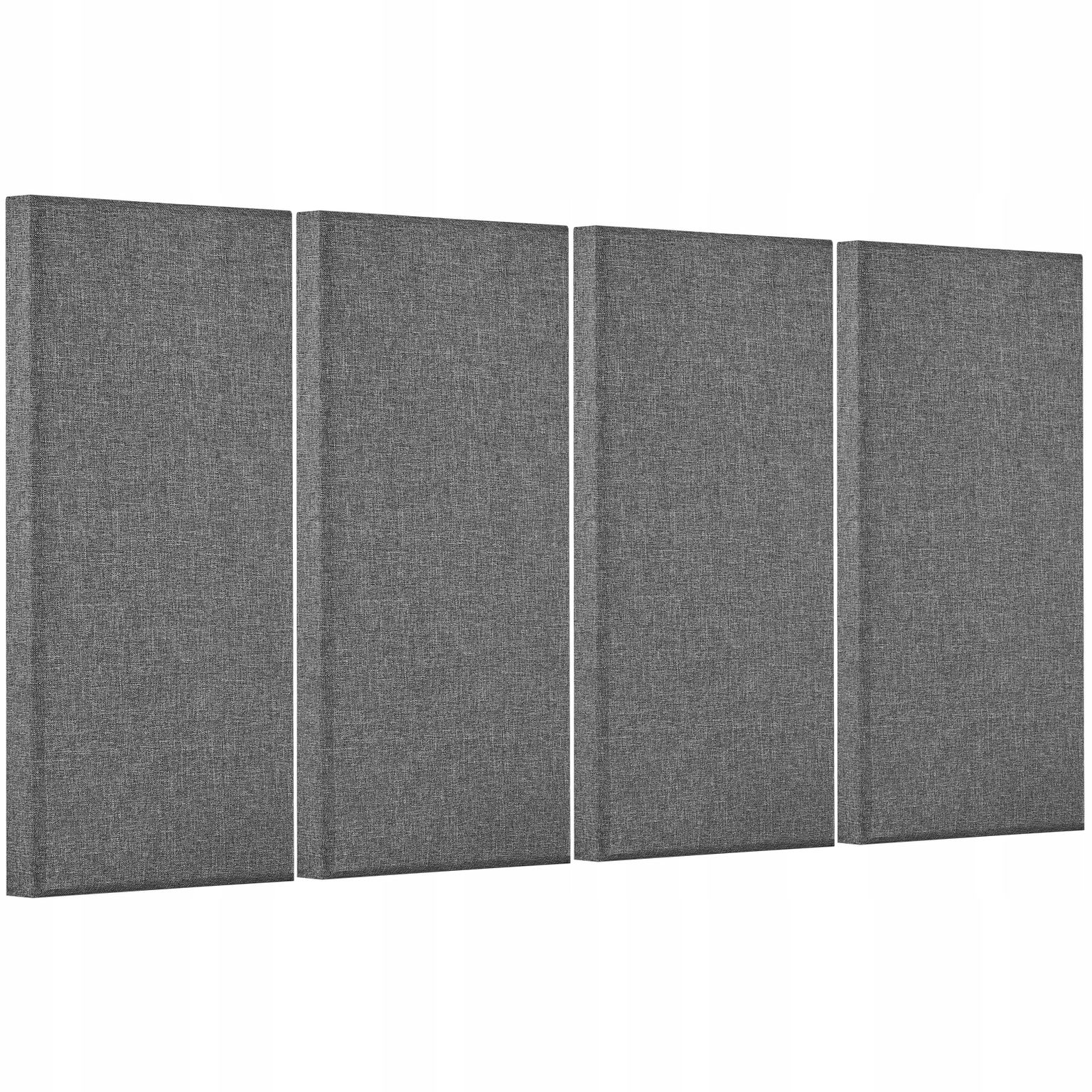Akustické panely 4ks 60x30x5CM Samolepiace stenové panely Šedá