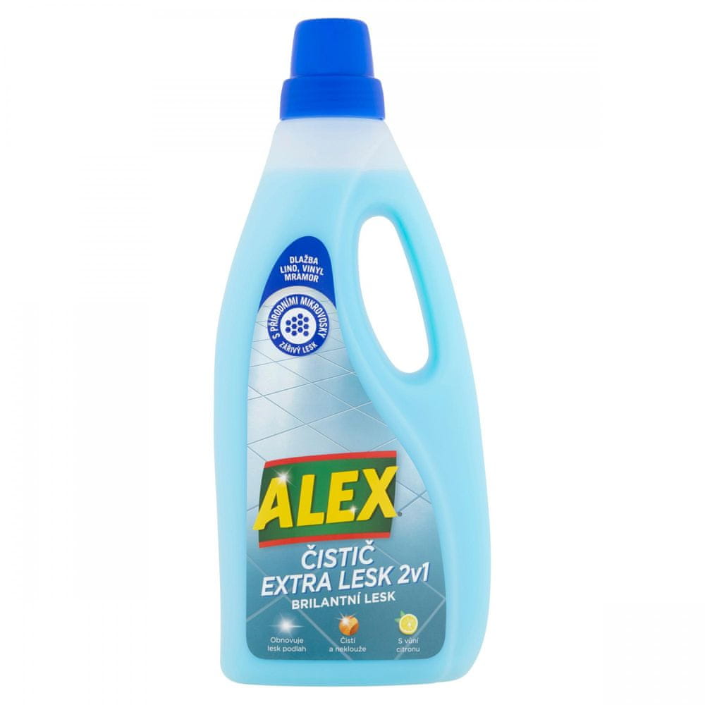 Alex čistič extra lesk 2v1 na lino, dlažbu, vinyl 750ml