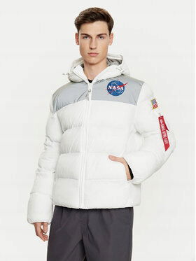 Alpha Industries Pánska páperová bunda biela 148135
