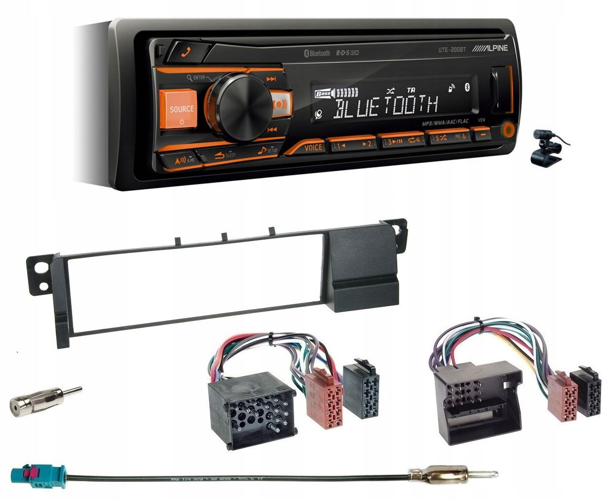 Alpine UTE-200BT Rádio Bluetooth Usb Bmw 3 E46