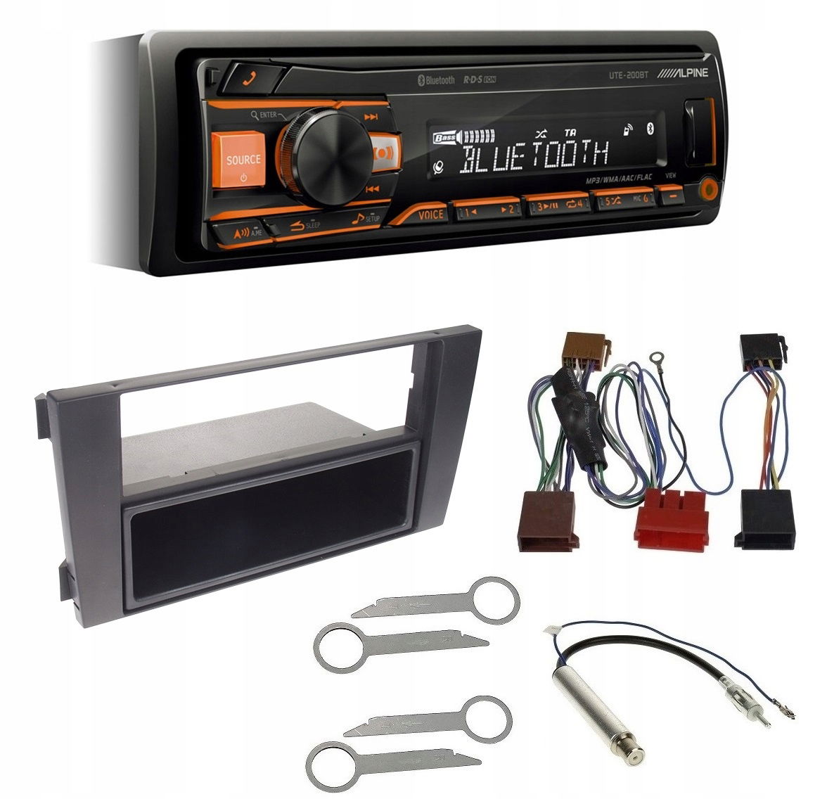Alpine UTE-200BT Usb Rádio Bluetooth Audi A6 C5