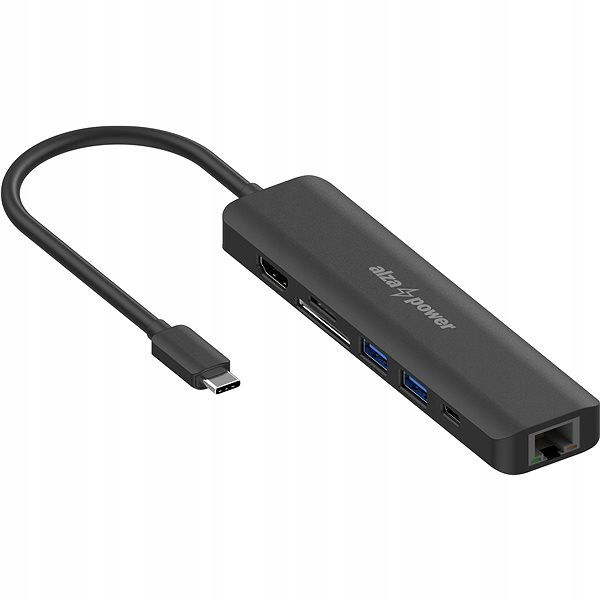 AlzaPower Usb-c Dock Station 7v1 (140W) čierna