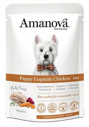 Amanova Dog Puppy Exquisite Chicken kuracie mäso kapsička 100 g