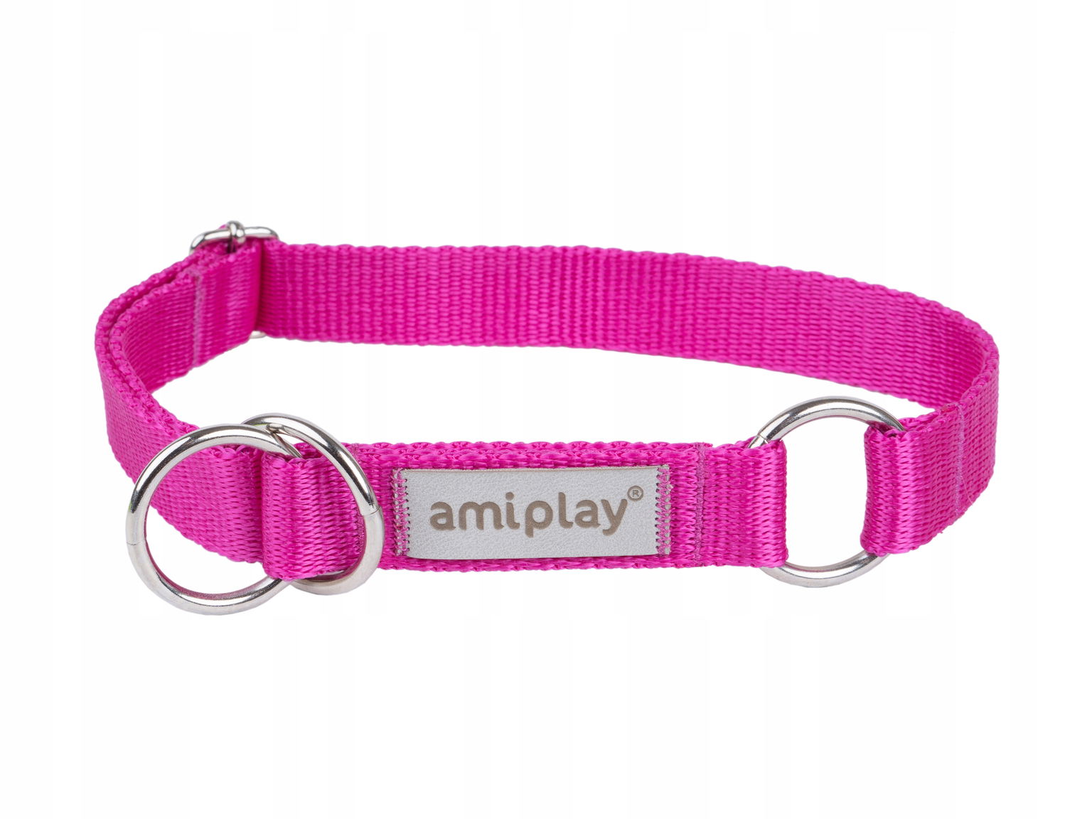Amiplay Poloupínací Obojok Samba M Ružový
