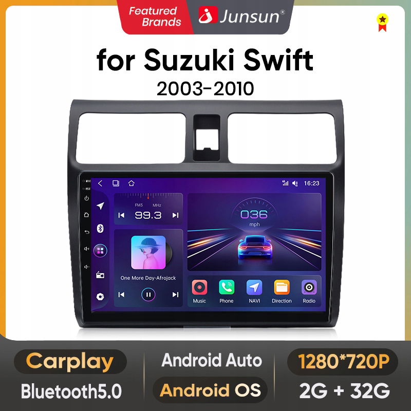 Android Radio samochodowe do Suzuki Swift 2003 2004-2010 Carplay Gps BT5.0