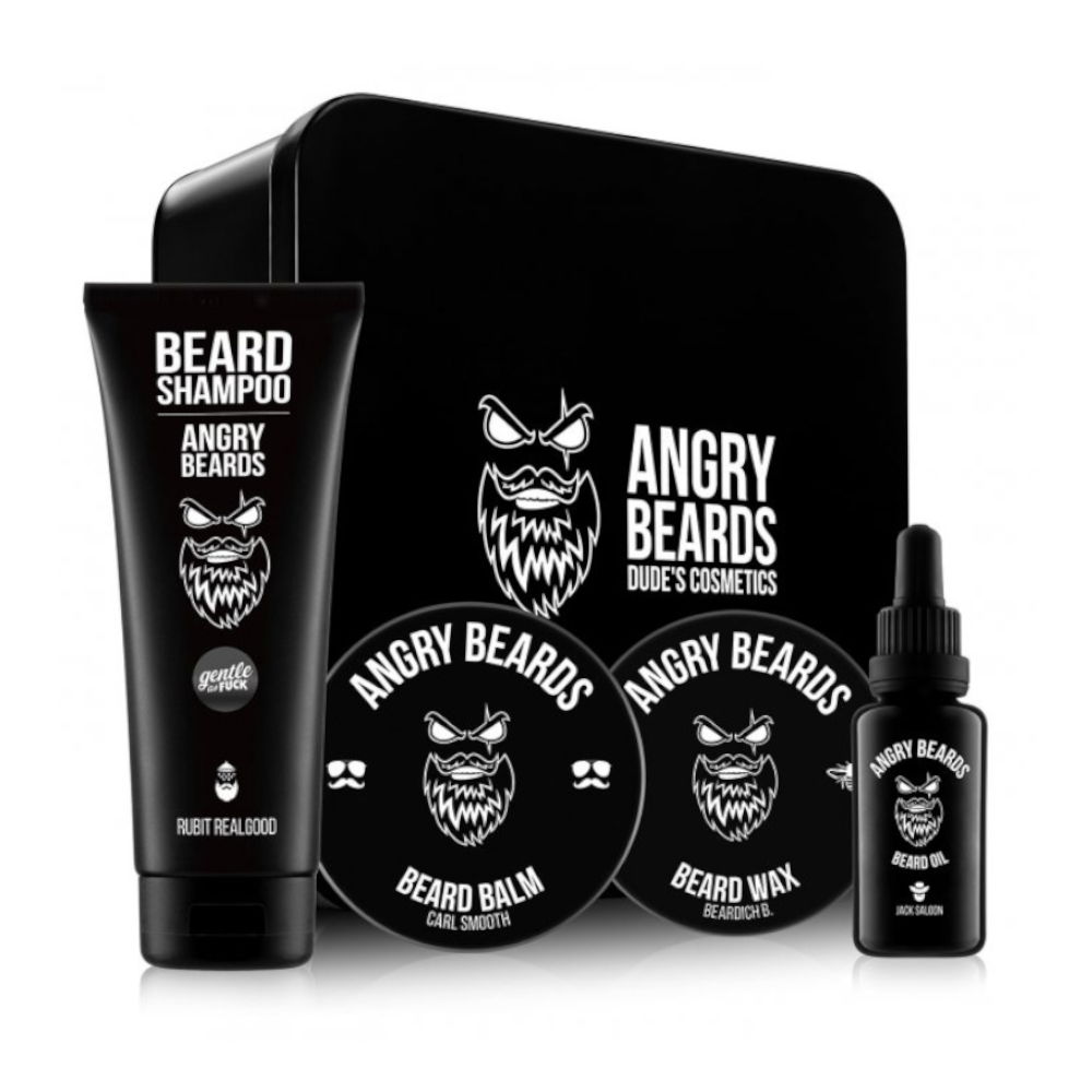 Angry Beards Sada Na Bradu Olej Balzam Šampón
