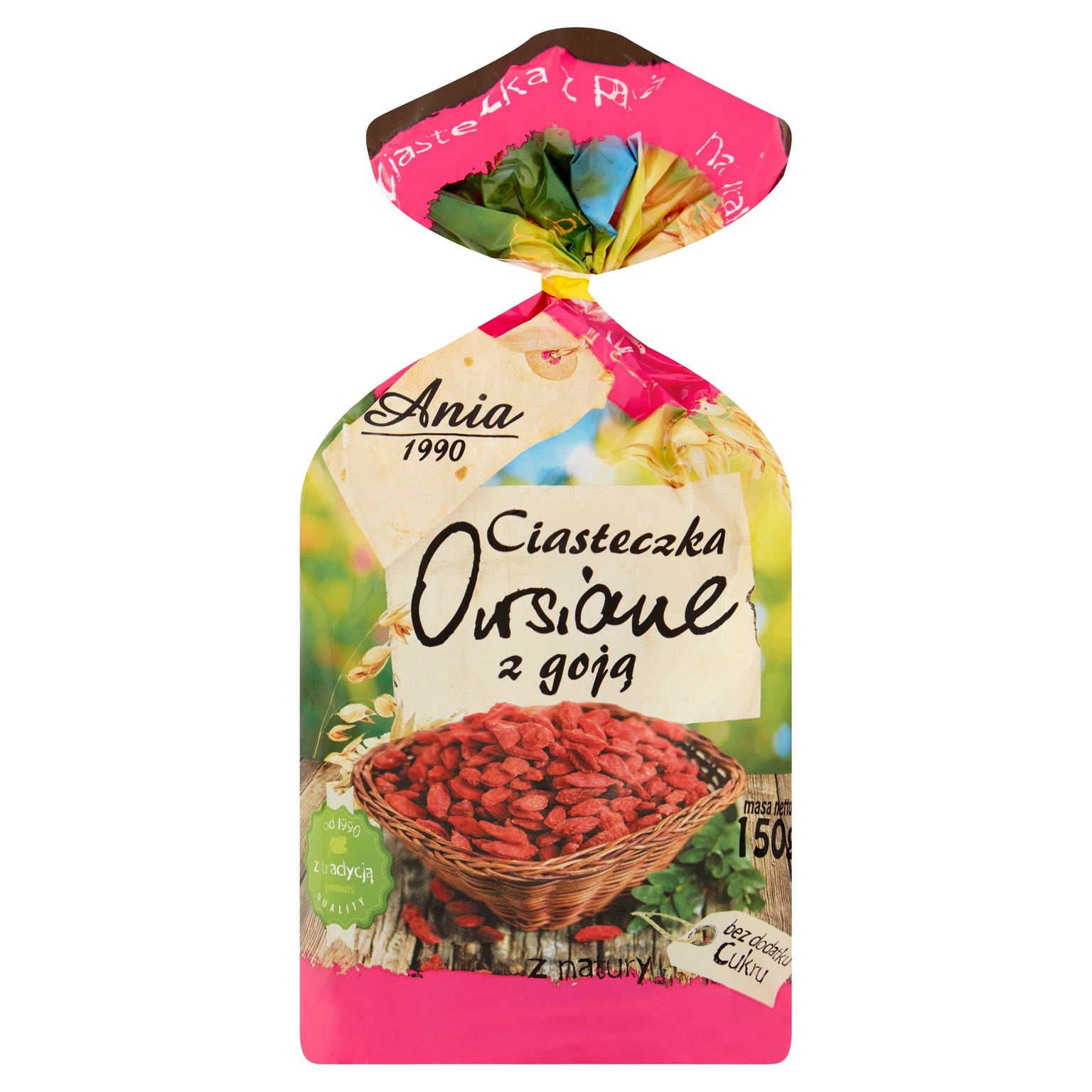 Ania Ovesné sušienky s bobuľami Goji 150 g