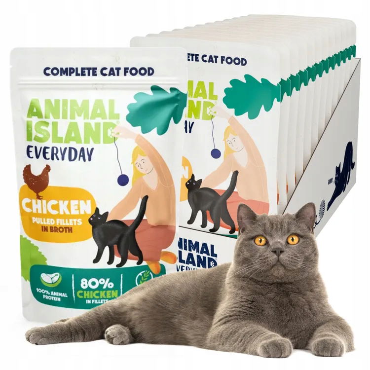 Animal Island Kapsička pre mačky Kuracie Mäso 12x 85g