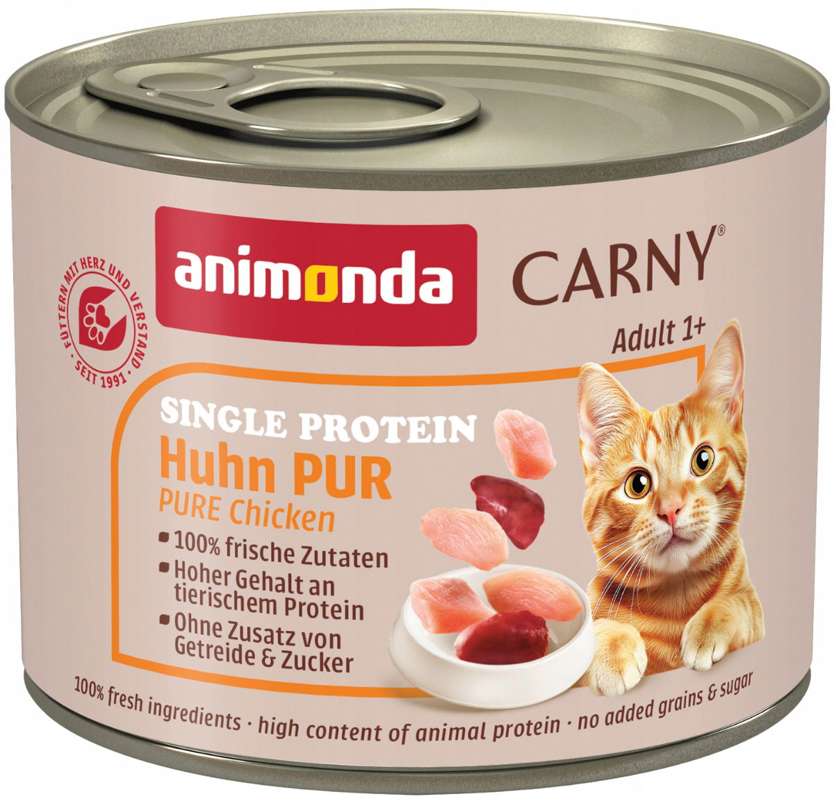 Animonda Carny Adult Single Protein pre mačky 200 g Čistý Kuracie Mäso