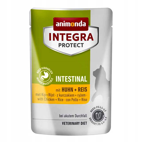 Animonda Integra Intestinal vlhké krmivo pre mačky kuracie mäso s ryžou 85 g