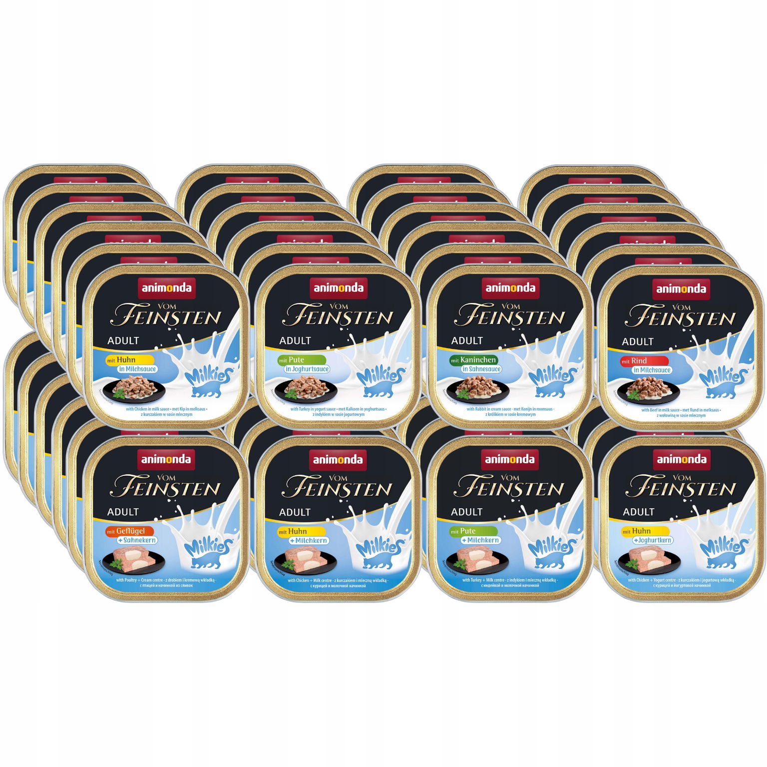 Animonda Mačka vom Feinsten Milkies Sada 48x100g MIX Všetkých príchutí