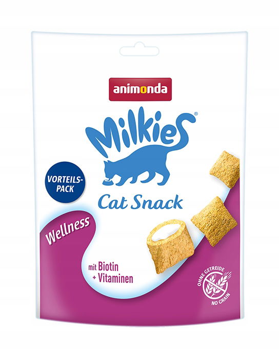 Animonda Milkies Pochúťka pre mačku 120 g Chrumkavé vankúšiky Wellness