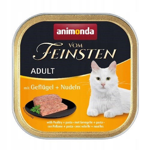 Animonda Vom Feinsten Menue Cat hydina s cestovinami vlhké krmivo pre mačky 1