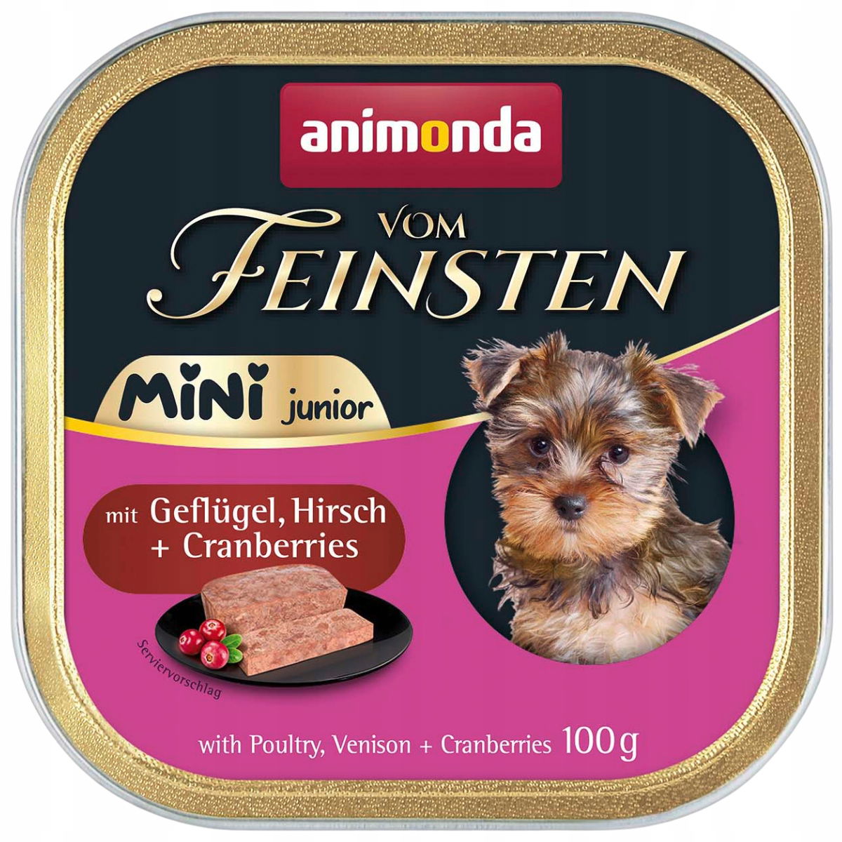 Animonda von Feinsten Mini Puppy šteniatko podnos 100 g Drob Divina