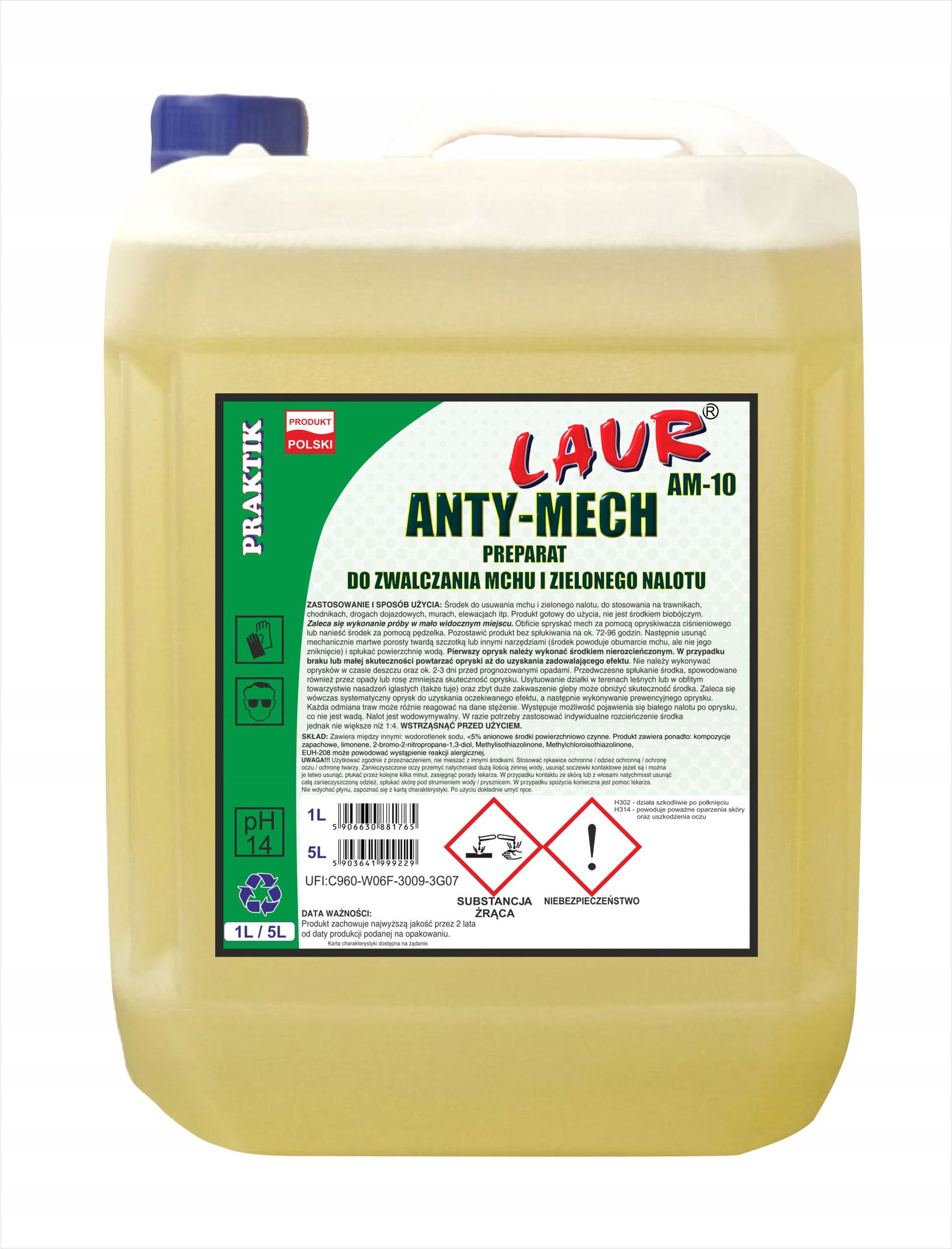 Antimech Proti Machu, Odstraňovanie Machu A Zeleného Povlaku, 5 L, Praktik AM-10