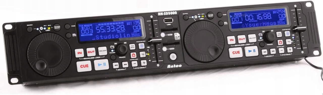 Antoc AN-SD5000 dvojitý multimediálny prehrávač – Usb 2 x Sd karta