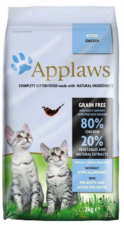 Applaws Kompletné suché krmivo pre mačiatka s kuracím mäsom 2kg