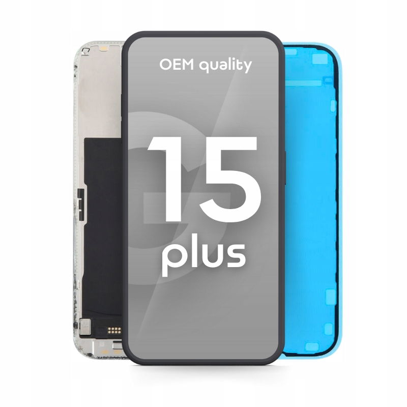 Apple iPhone 15 Plus LCD displej Touchscreen Oem Quality Black