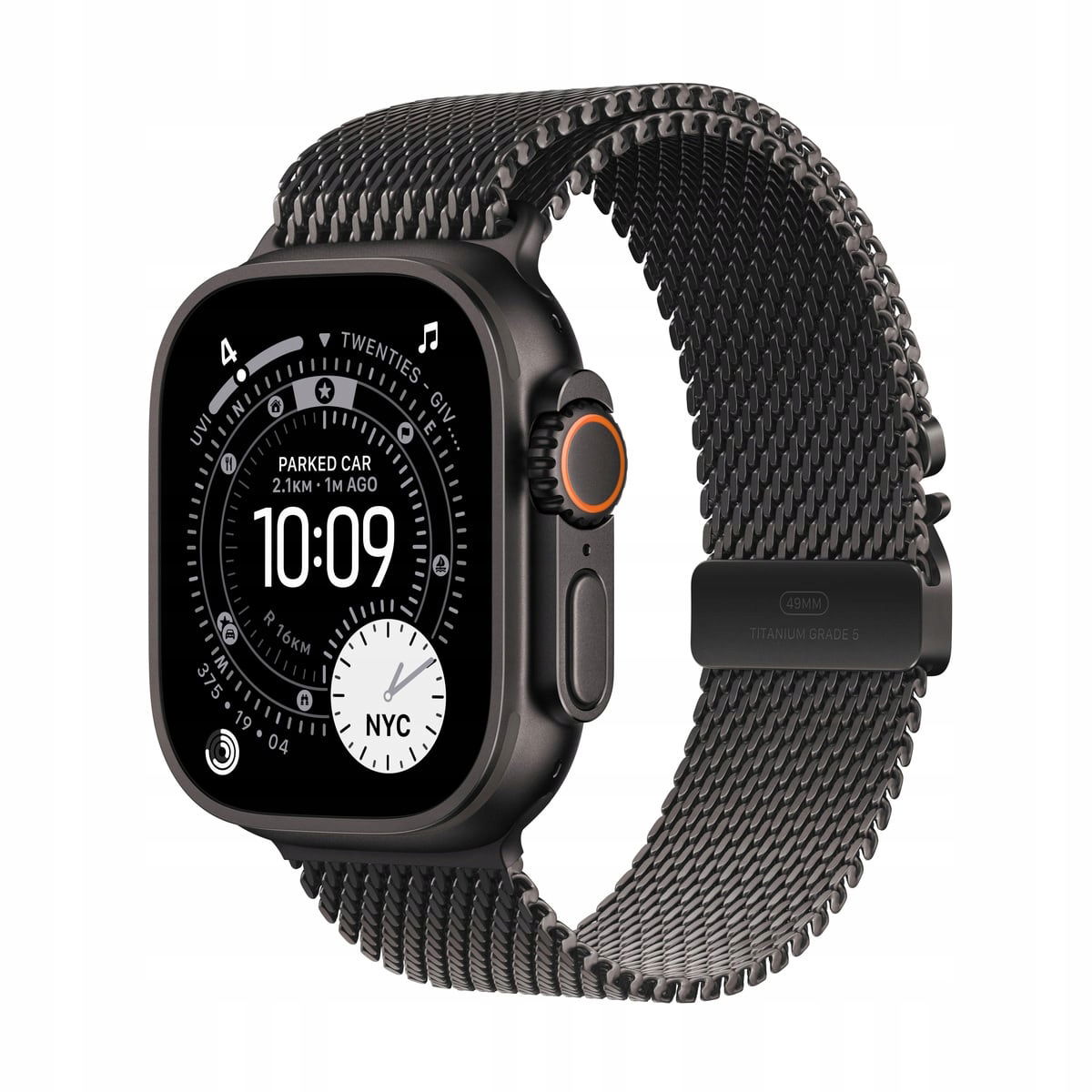 Apple Watch Ultra 3 Cell 49 mm čierny/náramok-S