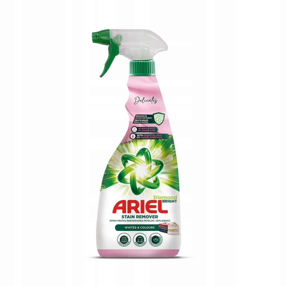 Ariel Odstraňovač škvŕn Univerzálny sprej Delicate 750 ml