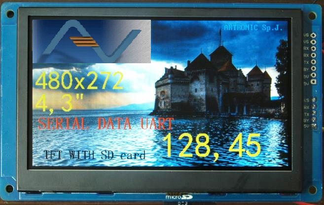 Art LCD 480x272 Tft-uart 4,3" s dotykovým panelom