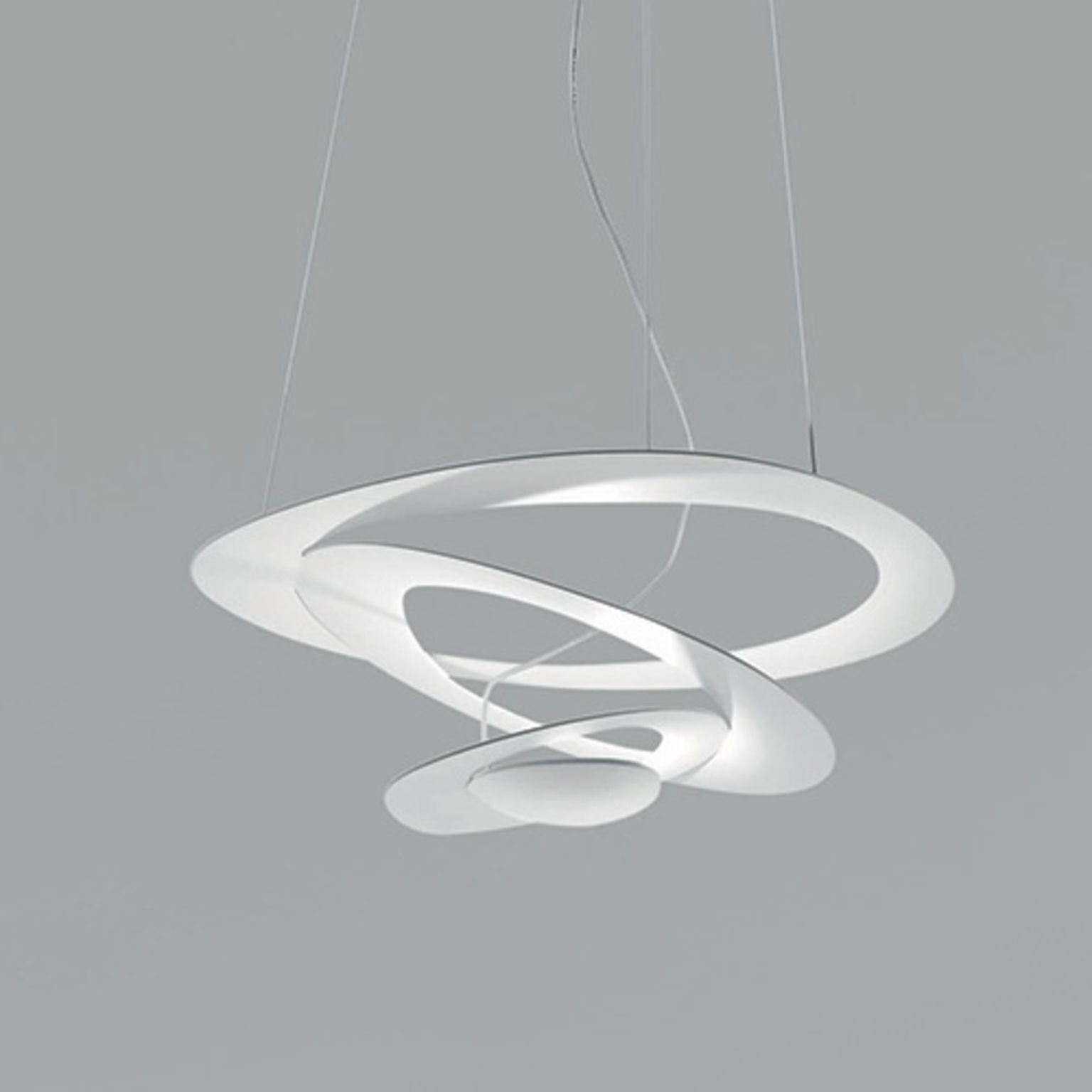 Artemide Pirce Mini závesné svietidlo, halogén, biela, 1237010A