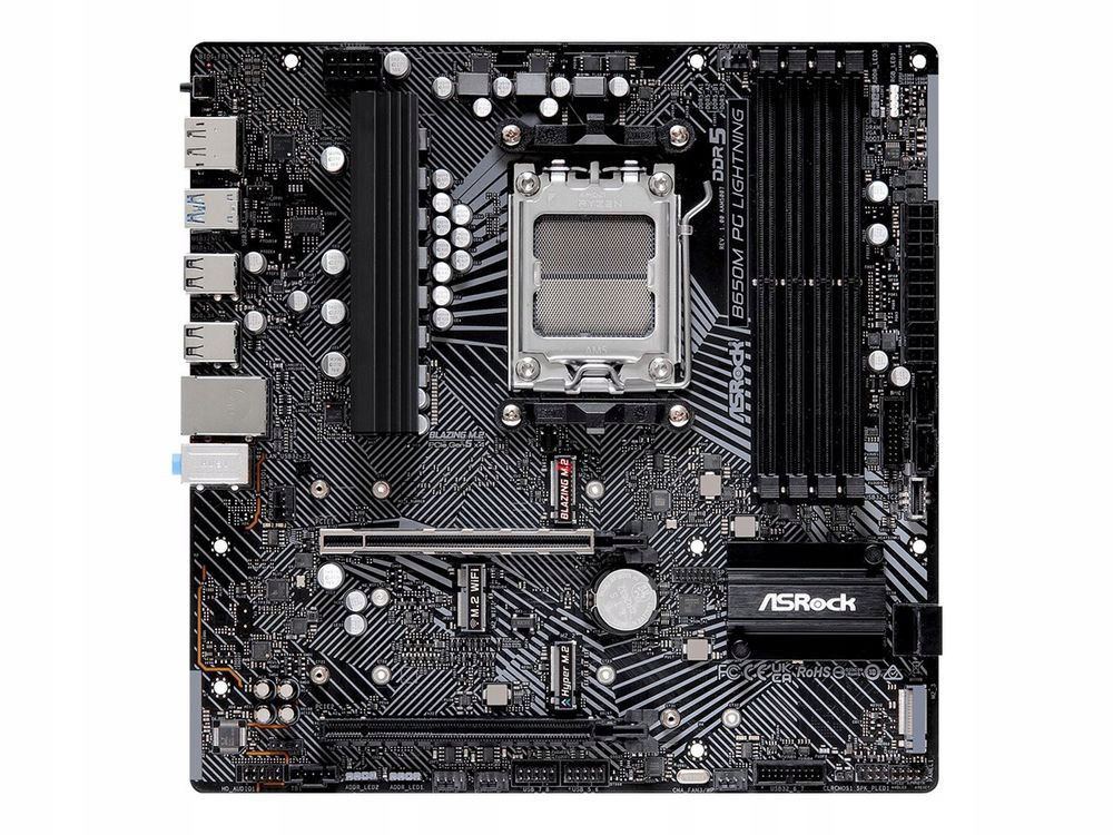 ASRock B650M Pg Lightning Základná doska micro Atx Socket AM5 Amd B650