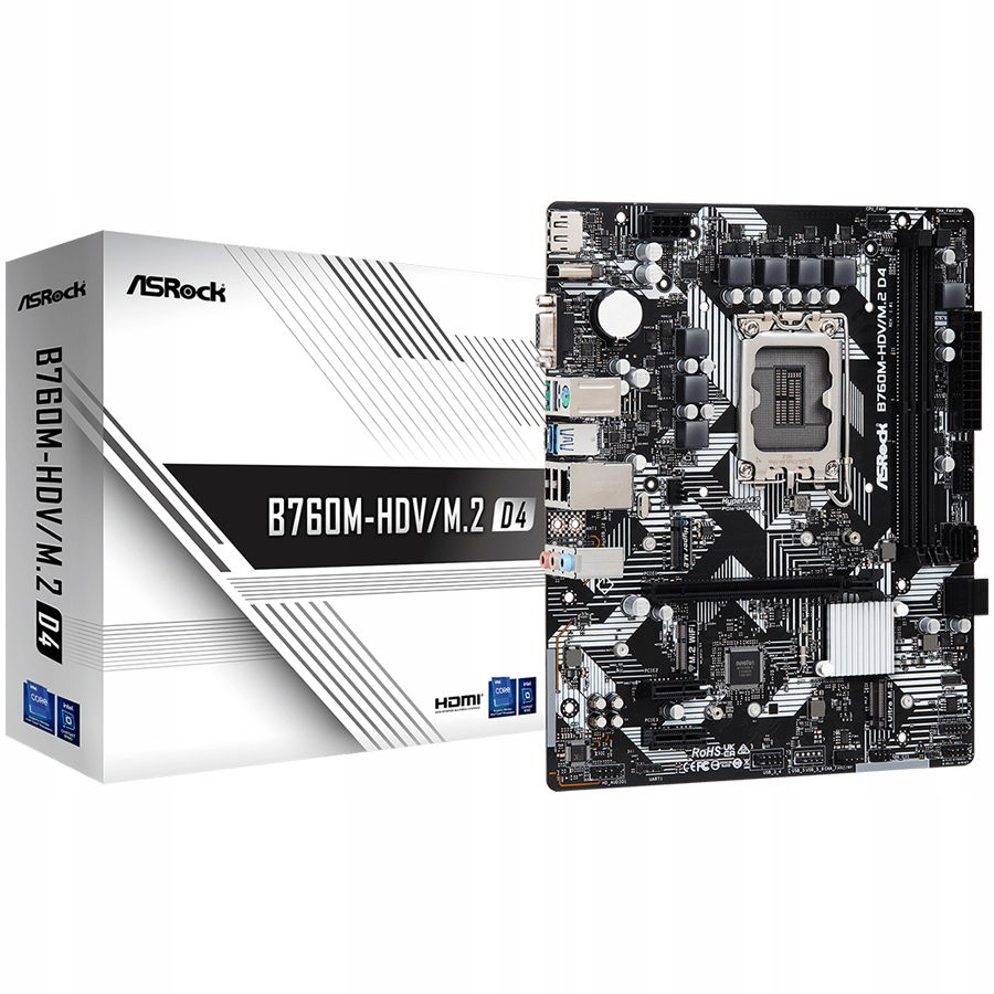 Asrock B760MHDVM.2 mATX LGA1700 DDR5