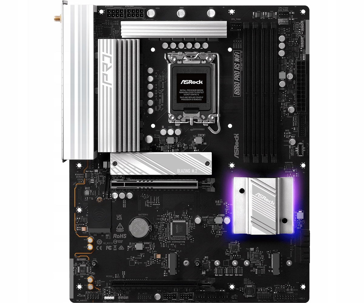 ASRock B860 Pro Rs Wifi Processor family Intel Processor socket LGA1851