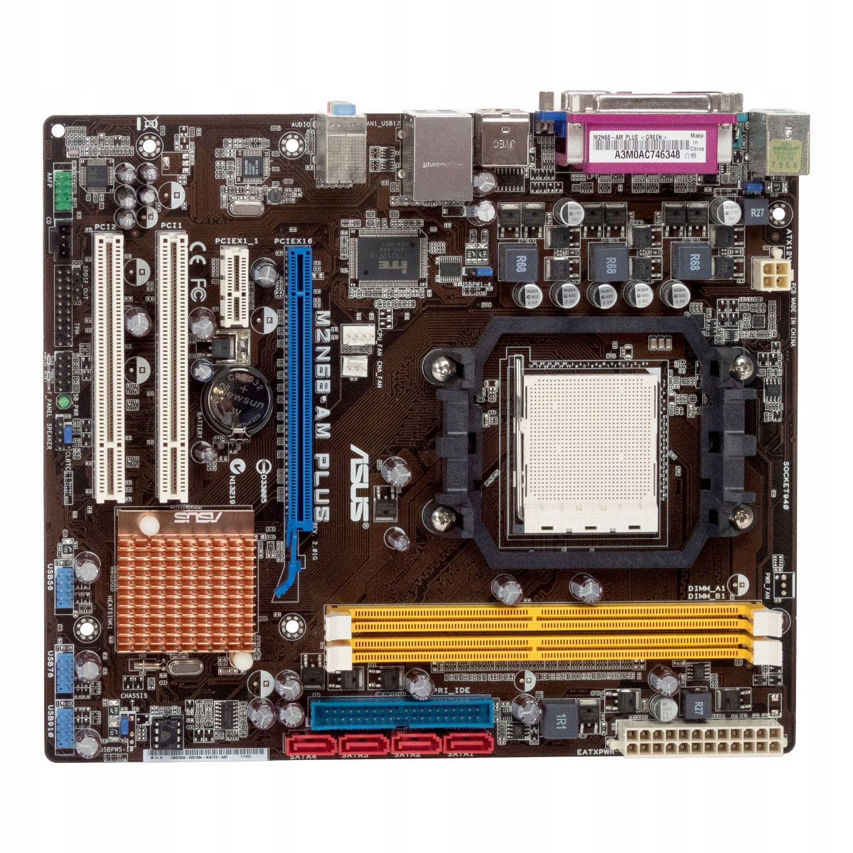 Asus M2N68-AM Plus Socket AM2+ DDR2 Pci PCIe mATX