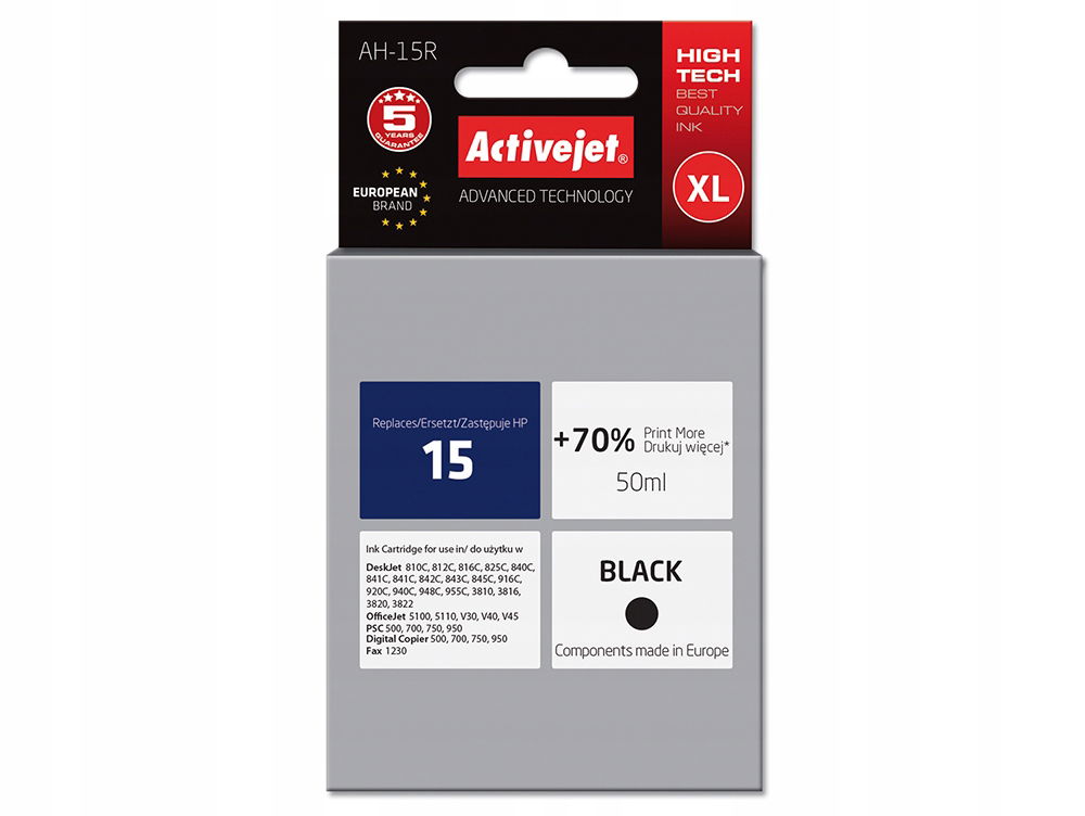Atrament ActiveJet AH-15R pre Hp čierny (black)