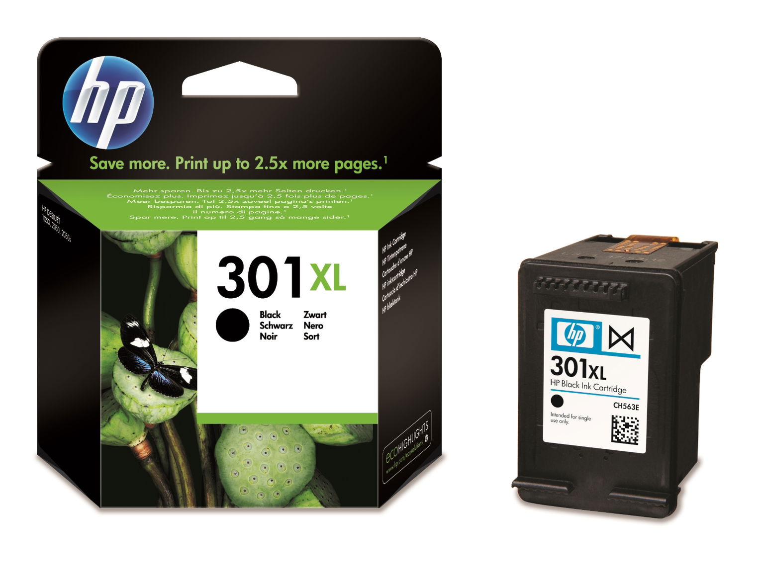 Atrament Hp 301XL CH563EE čierny (black)