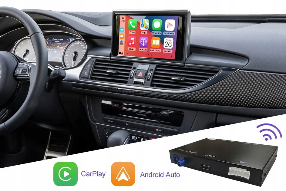 Audi A6 A7 2012-2018 Bezdrôtový Carplay Android Auto Box