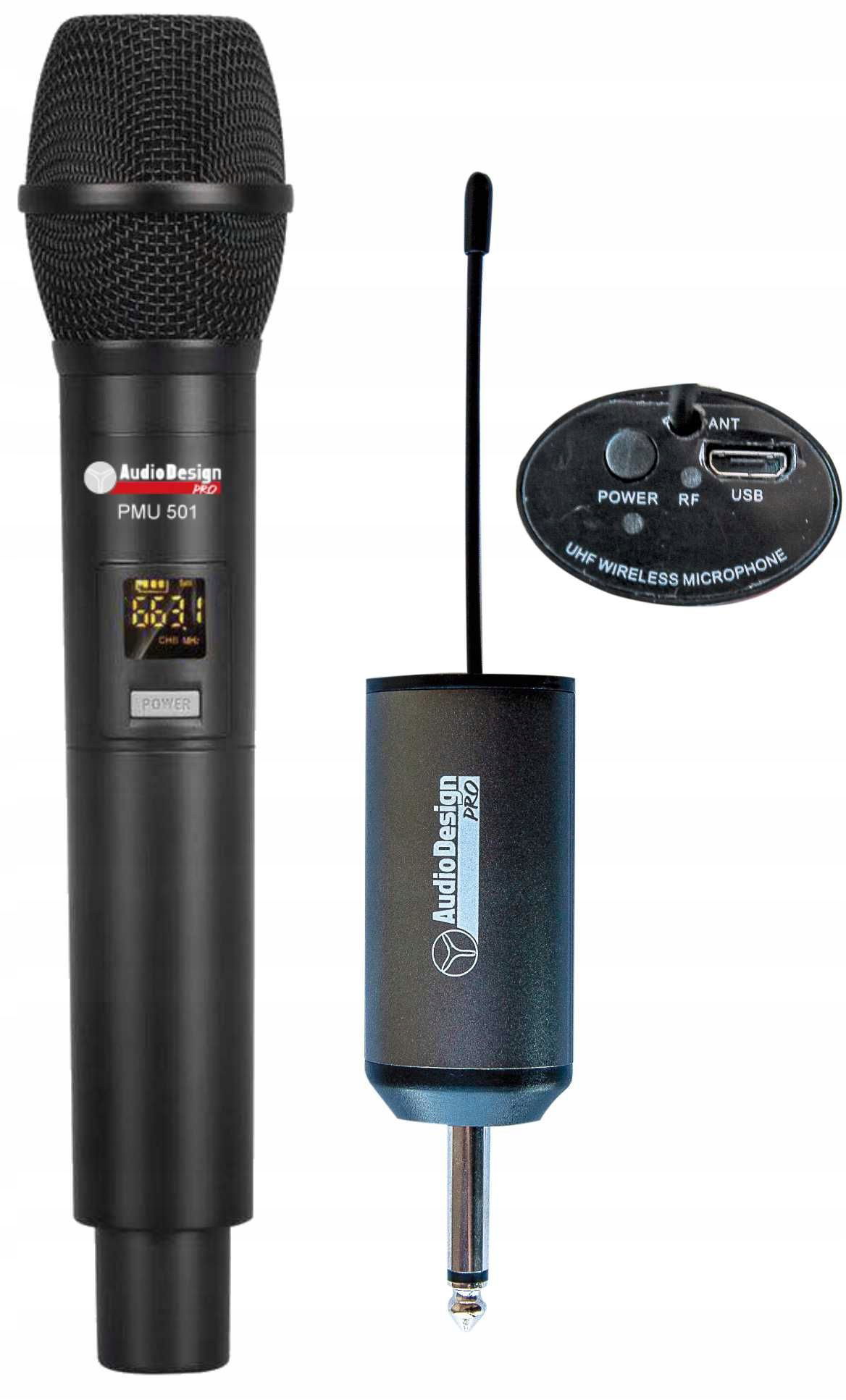AudioDesign Pmu 501 bezdrôtový systém s mikrofónom do ruky