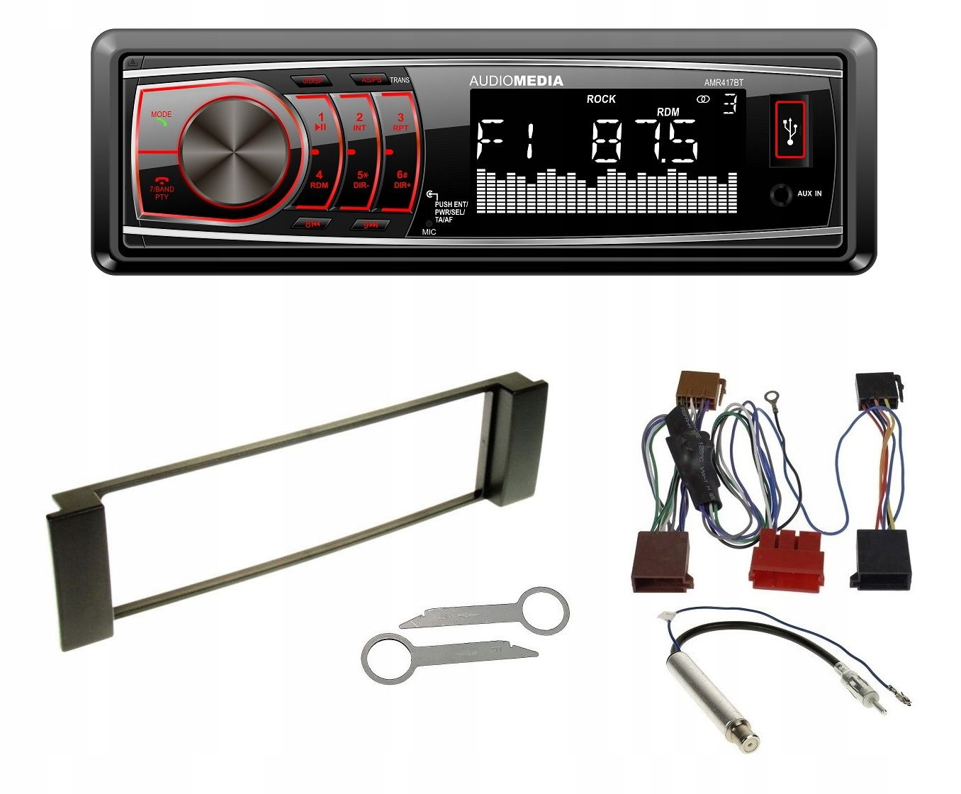 Audiomedia AMR417BT Bluetooth rádio Audi A6 C5