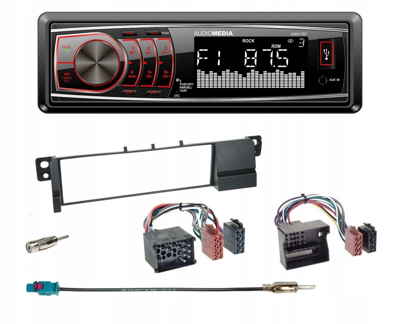 Audiomedia AMR417BT Bluetooth Usb rádio Bmw 3 E46